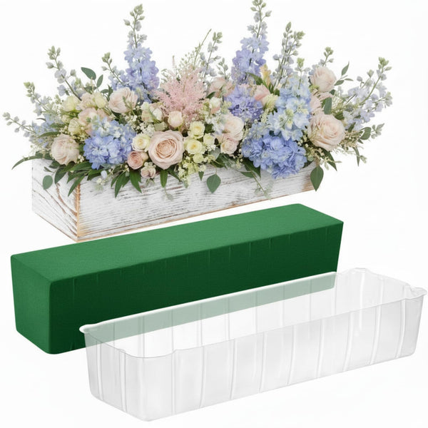 White Wooden Planter Box