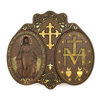 Wooden Virgin Mary Medal