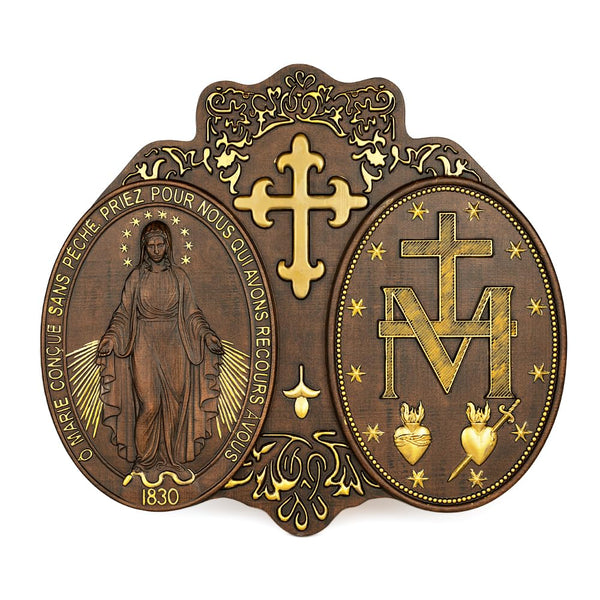 Wooden Virgin Mary Medal
