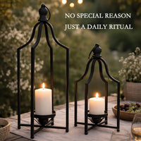 Matte Black Lanterns (Set of 2)