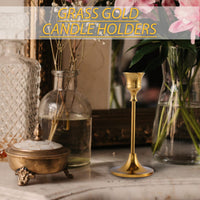 Gold Brass Candlestick Holder
