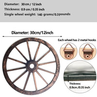 Wooden Wagon Wheels (Set of 2)