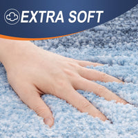 Blue Microfiber Bath Mat