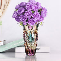 Colorful Glass Flower Vase