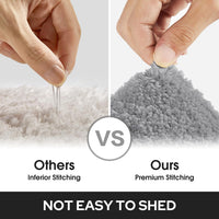Grey Microfiber Bath Mat (Set of 2)