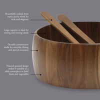 Acacia Salad Serving Set (Set of 3)
