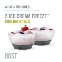Gray Ice Cream Bowls (Set of 2)
