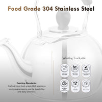 Polished Steel Tea Kettle