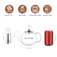 Clear Glass Tea Kettle