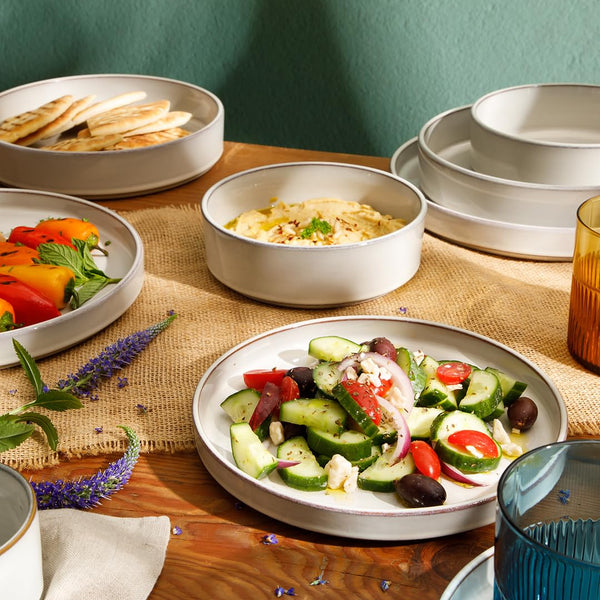 Moonstone White Dinnerware (Set of 16)