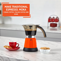 Orange Electric Espresso Maker