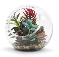 Clear Glass Globe Vase