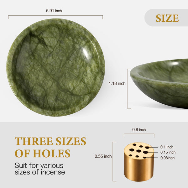 Green Marble Incense Holder