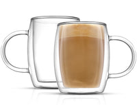 Insulated Glass Mugs (Set of 2)