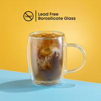 Insulated Glass Mugs (Set of 2)
