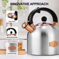 Silver Whistling Tea Kettle