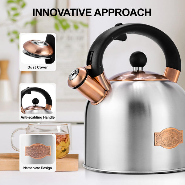 Silver Whistling Tea Kettle