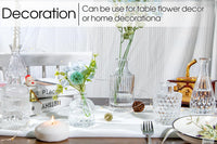 Clear Glass Bud Vases (Set of 12)