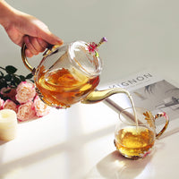 Enamel Flower Teapot