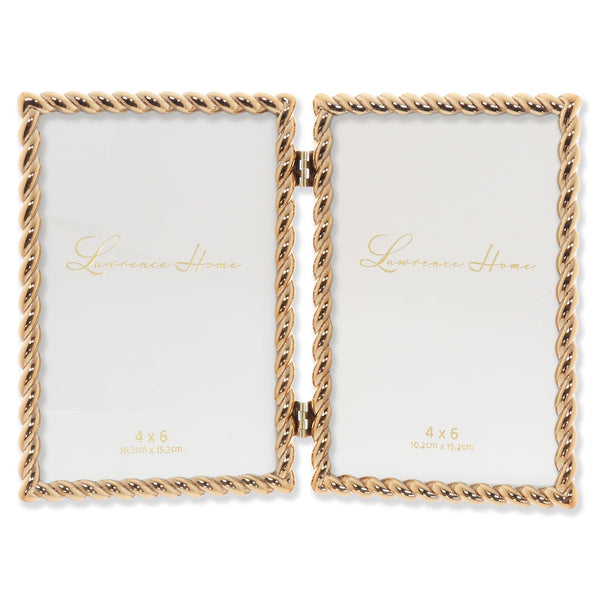Gold Rope Double Frame