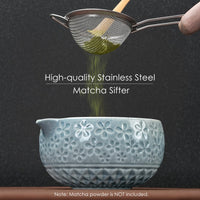Sakura Blue Matcha Whisk Set (Set of 7)