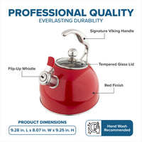 Red Whistling Tea Kettle