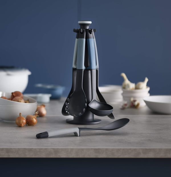 Blue Carousel Kitchen Utensils (Set of 6)