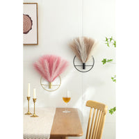 Pampas Gold Metal Wall Art (Set of 2)