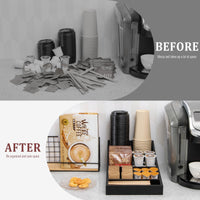 Black Coffee Station Organizer