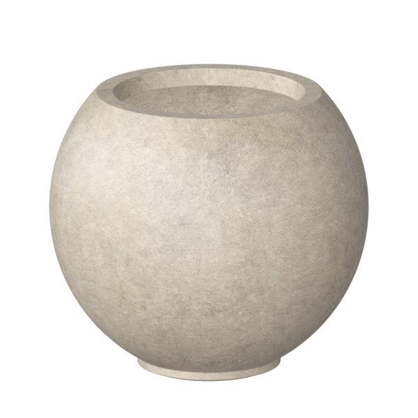 Weathered Concrete Sphere Planter