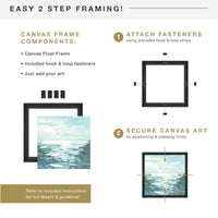 Black Canvas Float Frame