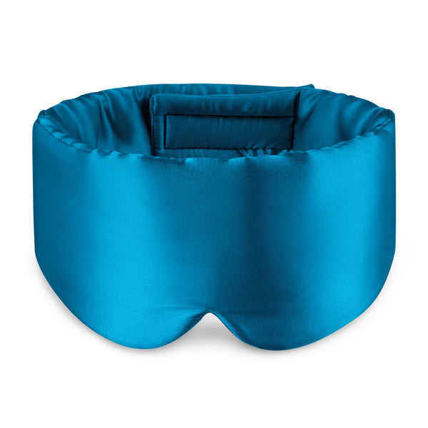 Peacock Blue Silk Sleep Mask