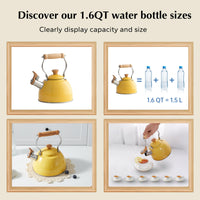 Yellow Whistling Tea Kettle