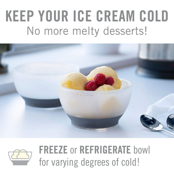 Gray Ice Cream Bowls (Set of 2)