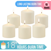 Ivory Pillar Candles (Set of 6)