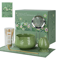 Emerald Green Matcha Whisk Set (Set of 6)