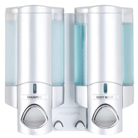 Satin Silver Shower Dispenser