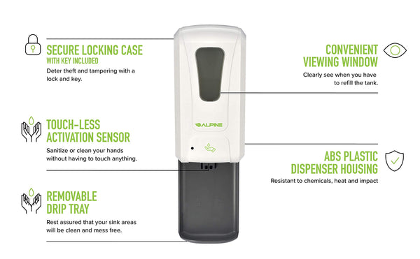White Sanitizer Dispenser