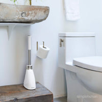 White Plunger & Toilet Brush Set