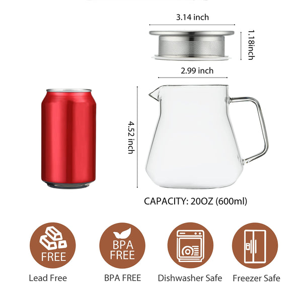 Clear One-Touch Teapot