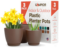 Brown Planter Pots (Set of 3)