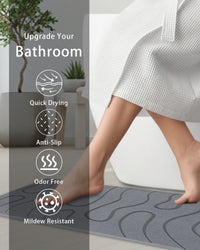 Grey Stone Bath Mat