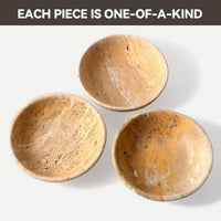 Golden Travertine Incense Holder