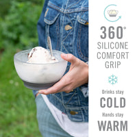 Gray Ice Cream Bowls (Set of 2)