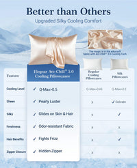 Champagne Satin Pillowcases (Set of 2)
