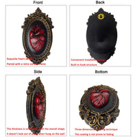 Red Anatomical Heart Sculpture