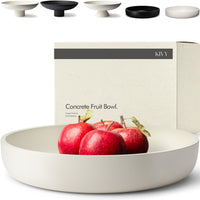 Cream Concrete Fruit Bowl