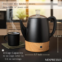 Black Electric Coffee Percolator