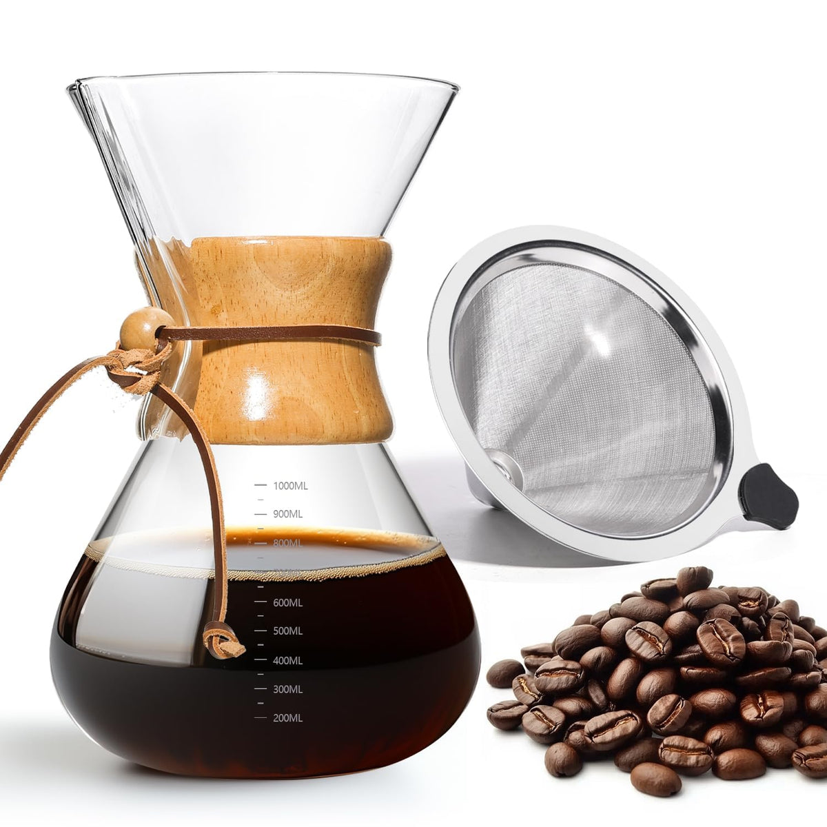 Glass Pour Over Coffee Maker