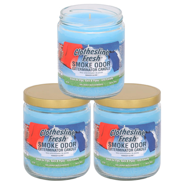 Odor-Eliminating Jar Candles (Set of 3)